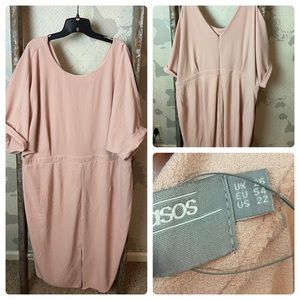 ASOS Curve blush dress 22 NWOT